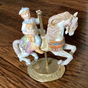Vintage Carousel Horse Figurine